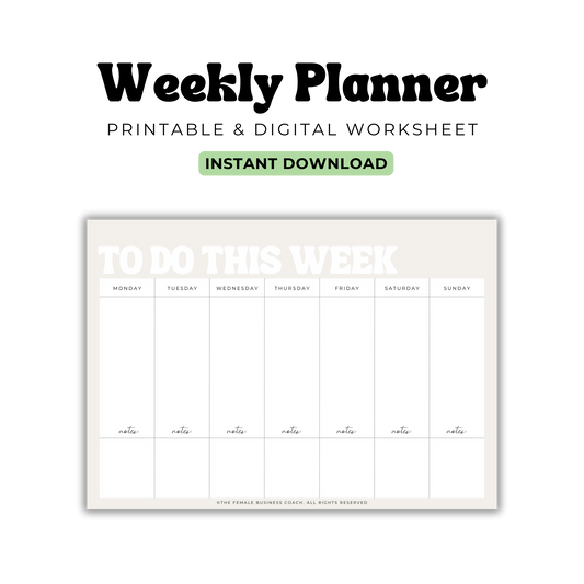 Weekly Planner Download